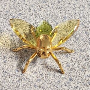 Daniel Swarovski Paradise Collection Fly Akima Small Topaz 925 Figurine RARE